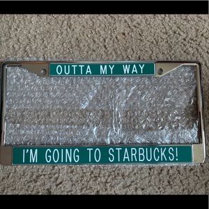 Starbucks Vanity plate frame